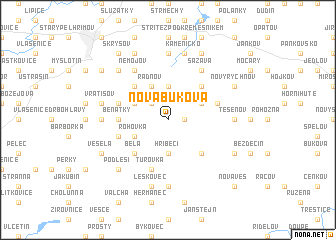 map of Nová Buková