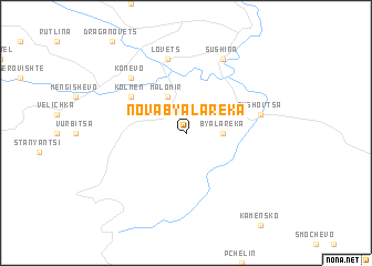 map of Nova Byala Reka