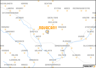 map of Nováčany