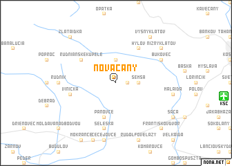 map of Nováčany