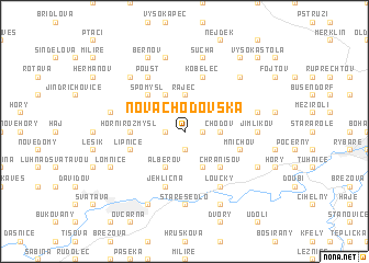 map of Nová Chodovská