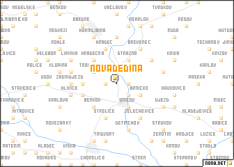 map of Nová Dědina