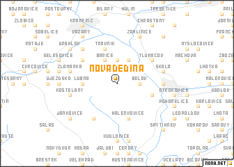 map of Nová Dědina