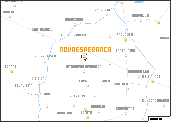 map of Nova Esperança