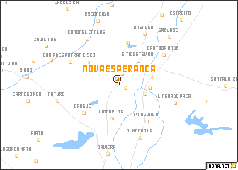 map of Nova Esperança