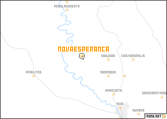 map of Nova Esperança