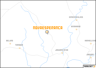 map of Nova Esperança