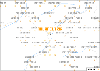 map of Novafeltria