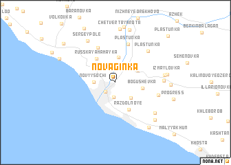 map of Novaginka