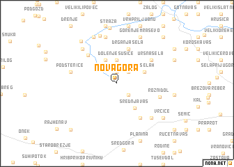 map of Nova Gora