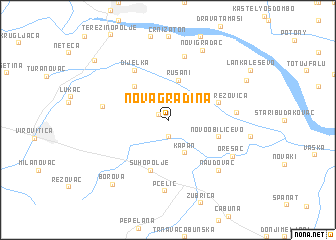 map of Nova Gradina