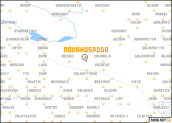 map of Nová Hospoda