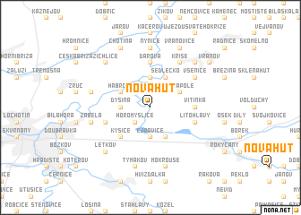 map of Nová Huť