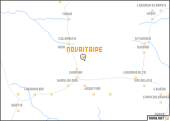 map of Nova Itaípe