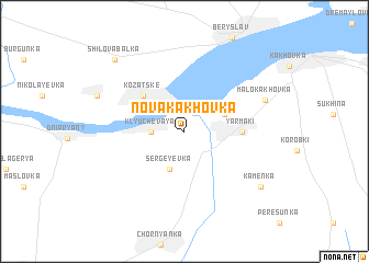 map of Nova Kakhovka