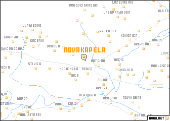 map of Nova Kapela