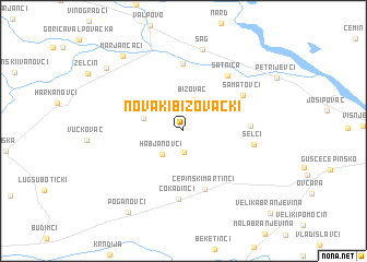 map of Novaki Bizovački