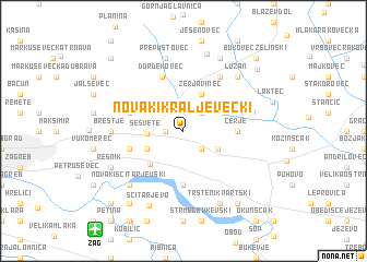 map of Novaki Kraljevečki