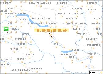 map of Novaki Oborovski