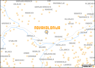 map of Nova Kolonija