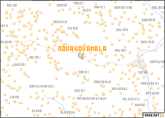 map of Novakova Mala