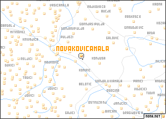 map of Novakovića Mala