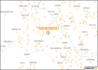 map of Novakovići