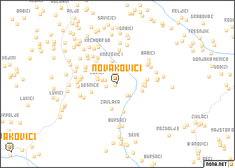 map of Novakovići