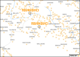 map of Novakovići