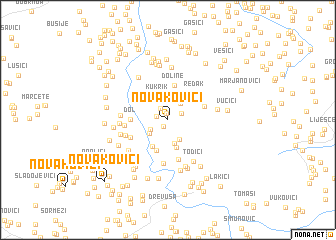 map of Novakovići