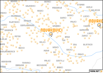 map of Novakovići