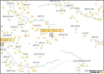 map of Novakovići