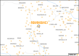 map of Novakovići