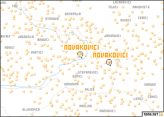 map of Novakovići