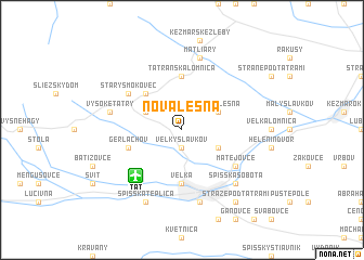 map of Nová Lesná