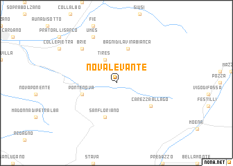 map of Nova Levante