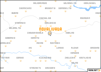 map of Nova Livada