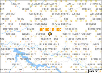 map of Nová Louka