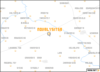 map of Nova Lysitsa