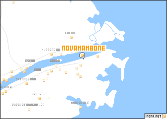 map of Nova Mambone