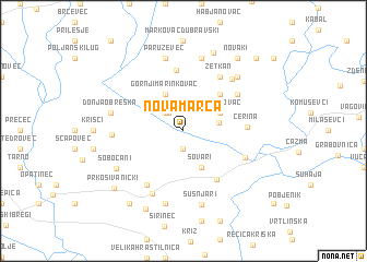 map of Nova Marča