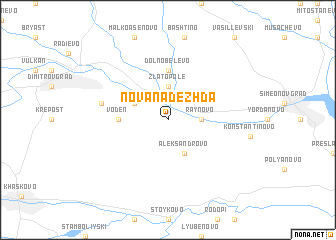 map of Nova Nadezhda