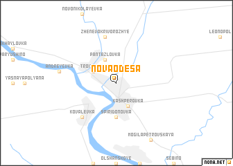 map of Nova Odesa