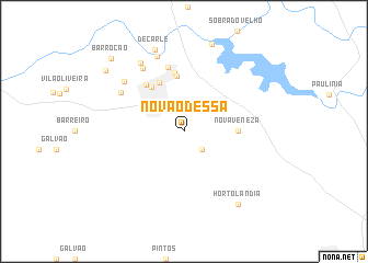 map of Nova Odessa