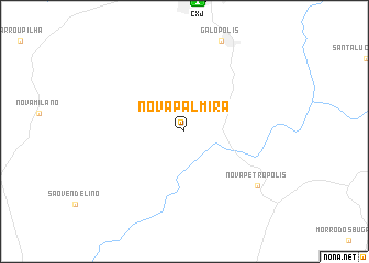 map of Nova Palmira