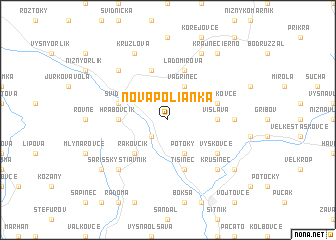 map of Nová Polianka