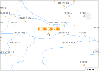 map of Nova Shipka