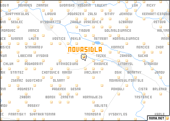 map of Nová Sídla