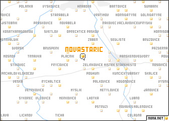 map of Nová Staříč