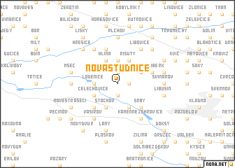 map of Nová Studnice